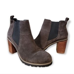 Crevo | 10 Alicia Suede Block Heal Chelsea boots booties